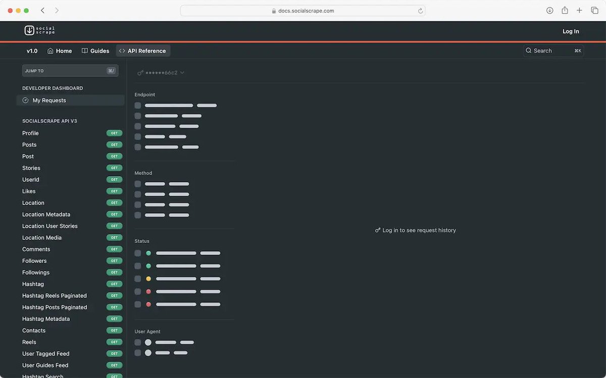 ReadMe_com's tweet image. After scaling to 12+ million API calls a month, SocialScrape came to rely on ReadMe’s Developer Dashboard for faster insights and solutions.