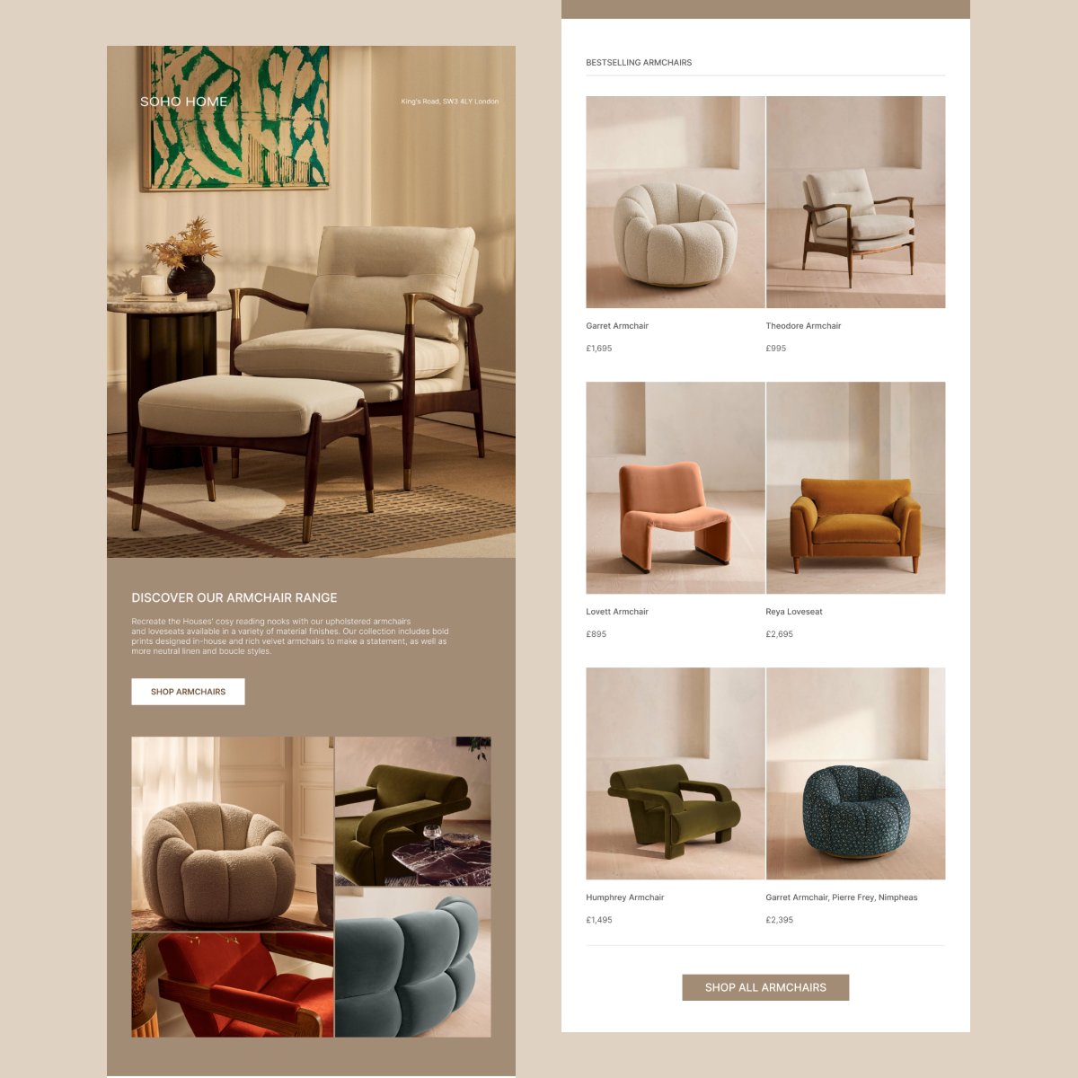 Less Mess = More Conversions

Email Design for Soho Home

#emaildesign #emailmarketing #figma