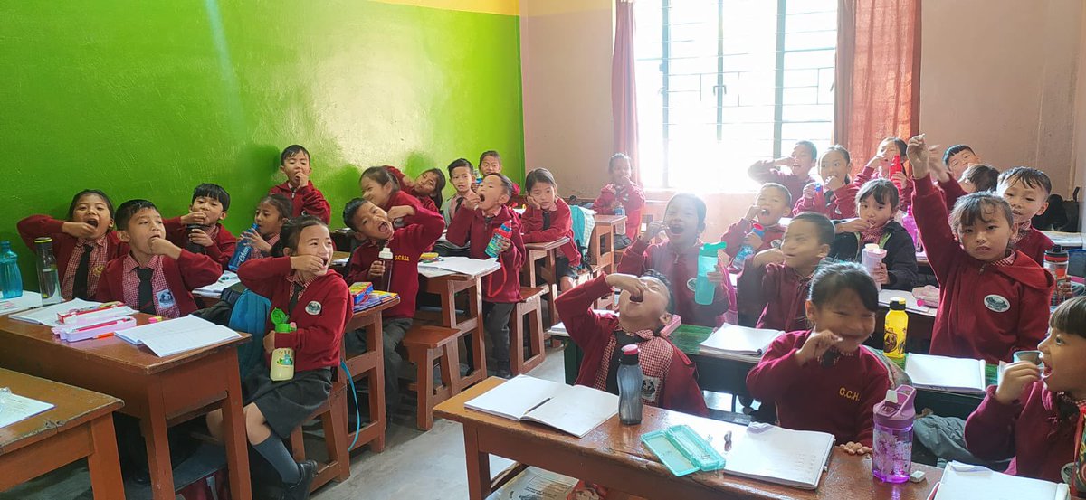 AtahuluTetseo's tweet photo. National Deworming Day observed in School under Naga United Village on 12th February 2024

2500 students administered Deworming tablets. https://t.co/0IPoHODUQY