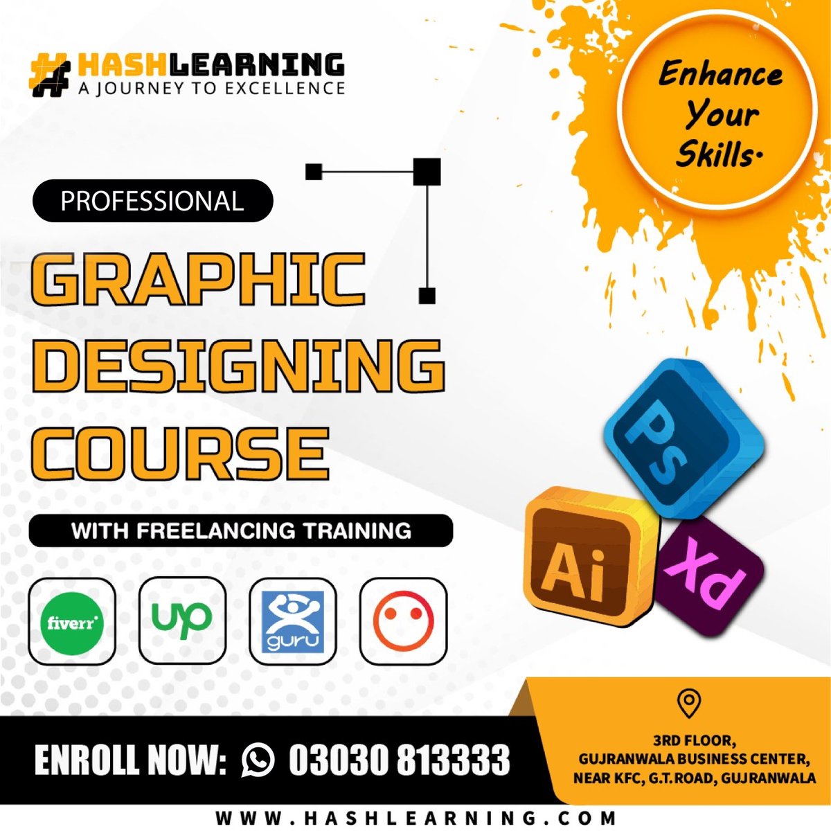 Hashlearning2's tweet photo. Join Hashlearning now to become a full-stack Graphics Designer! Enroll in our Graphics Designing course and get up to 20% off your fee. Learn from the best trainers and kickstart your career in Graphic Designing. https://t.co/wAj7GMFtrN