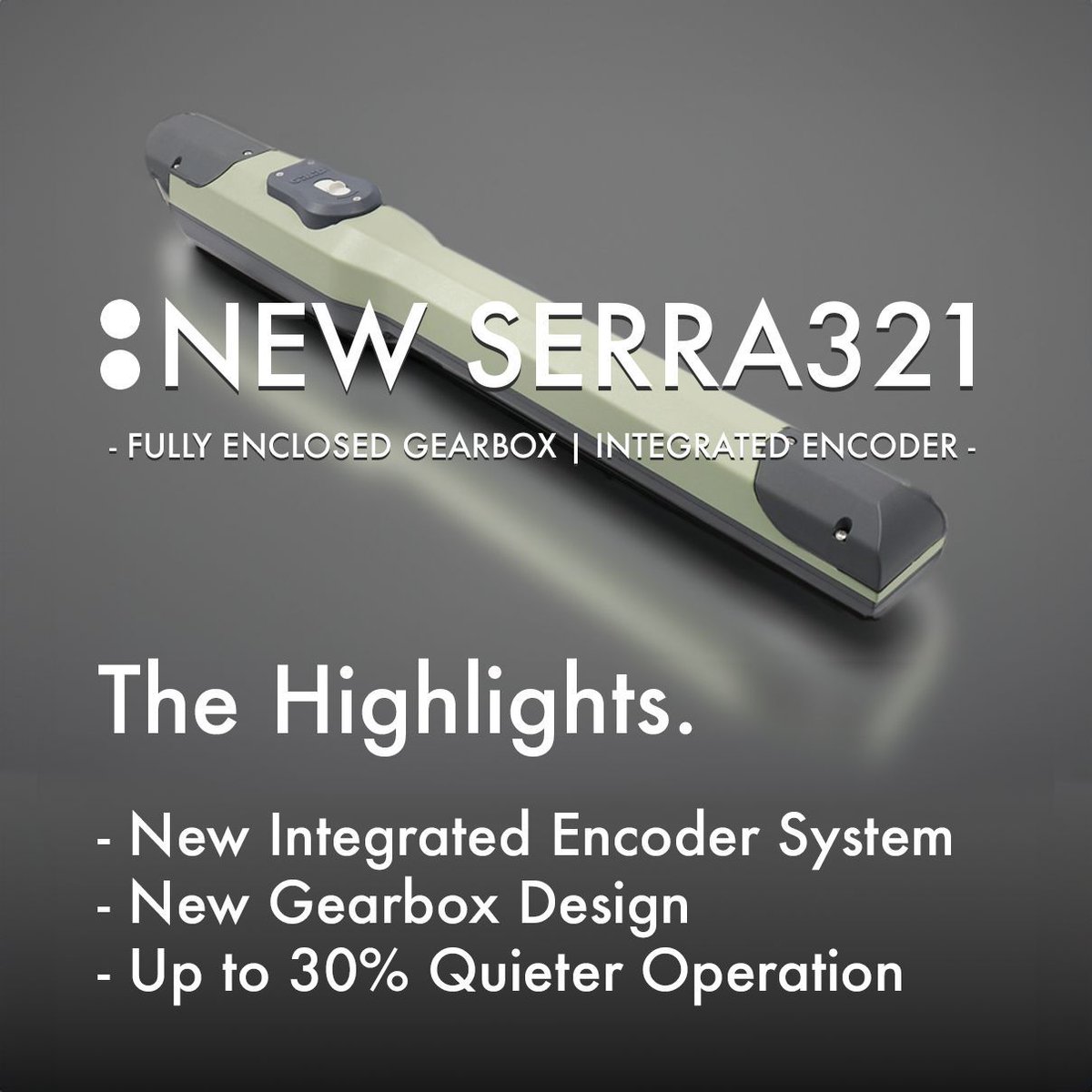 🚨NEW SERRA321 INSTALL🚨

We are so impressed with just how quiet these new motors are and how well they operate. This is all thanks to the new fully enclosed and factory-greased gearbox and constant-contact spiral bevel gearing. 

Upgrade your next install with the new SERRA321.