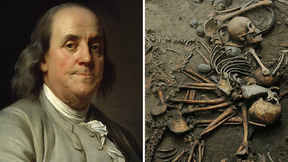 When skeletal remains of at least 10 people turned up in the basement of Benjamin Franklin’s British residence, people wondered if the Founding Father might have had a much darker side... 'Ben Franklin's Bones' now streaming: to.pbs.org/3S8u3pq #SecretsDeadPBS