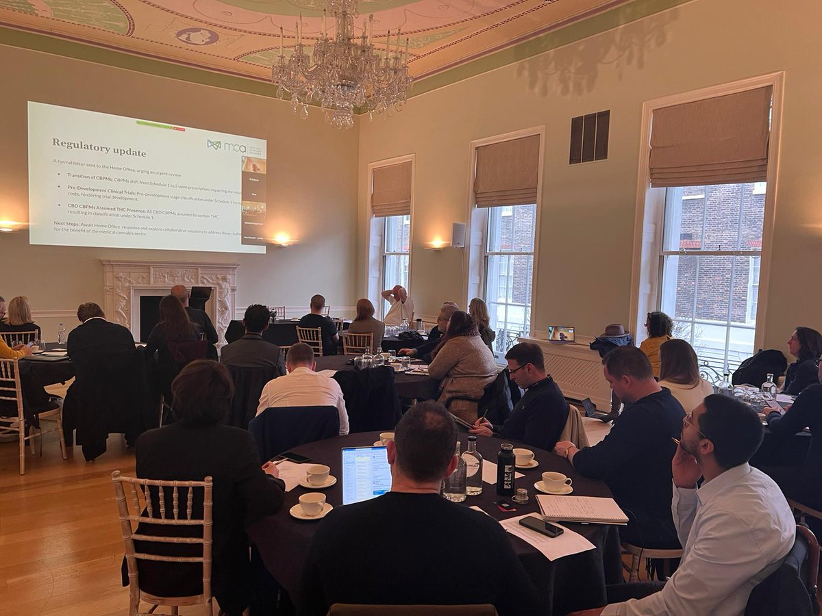 Last week the MCA hosted its first meeting of 2024 to publish plans for the year and share productive insights from 2023. Thanks to all of those who attended in person and to everyone who participated online. We will follow up with you all in the coming days. #medicalcannabis