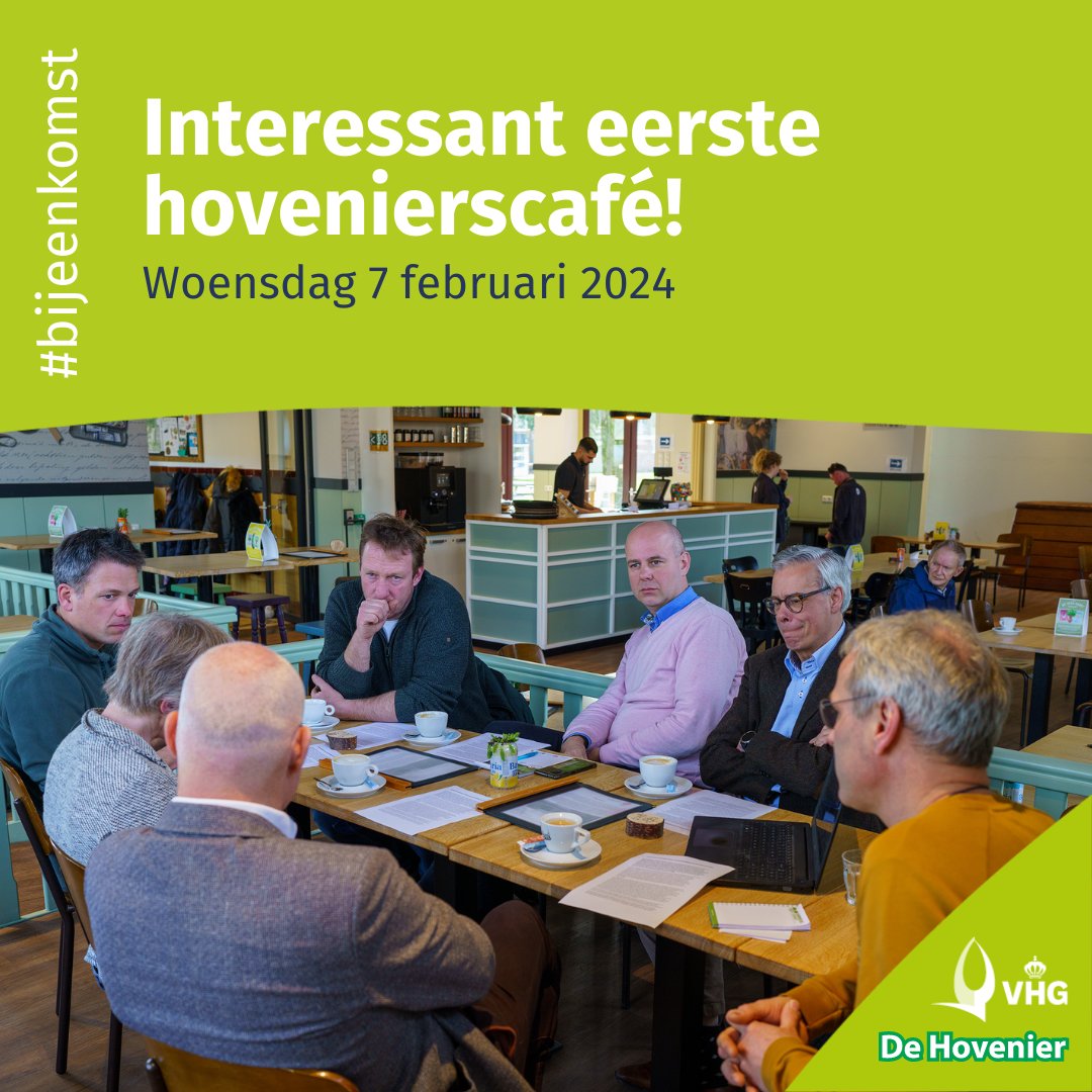 Afgelopen woensdag vond het eerste Hovenierscafé van Vakblad de Hovenier plaats. Dit jaar zijn wij voor het eerst medeorganisator. Het onderwerp van gesprek: De fluctuerende rendementen in de sector. Meer weten? Dit lees je begin april in de tweede editie van Vakblad de Hovenier.