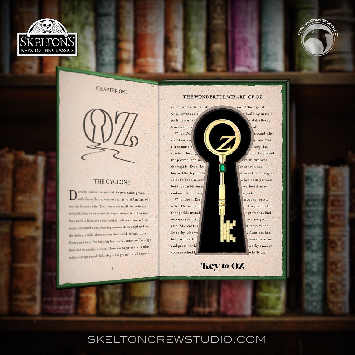 SkeltonCrew's tweet photo. Happy Classics!
To celebrate our latest releases, like and share and we’ll draw a winner each day at random all week! (US addresses only, please)
Day 1: The Emerald City awaits.
From Skelton's Keys to the Classics, it's the Key to Oz.
#5DaysofClassics https://t.co/uUSLs36e7H