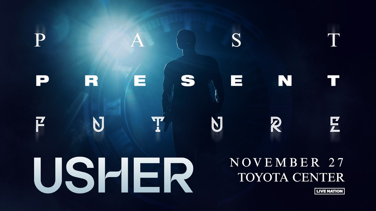 JUST ANNOUNCED!👈🏽USHER: PAST PRESENT FUTURE is heading to Toyota Center on November 27th! Set your alarms! Tickets on sale Friday, February 16 @ 10am. more info: bit.ly/3HSPHcj