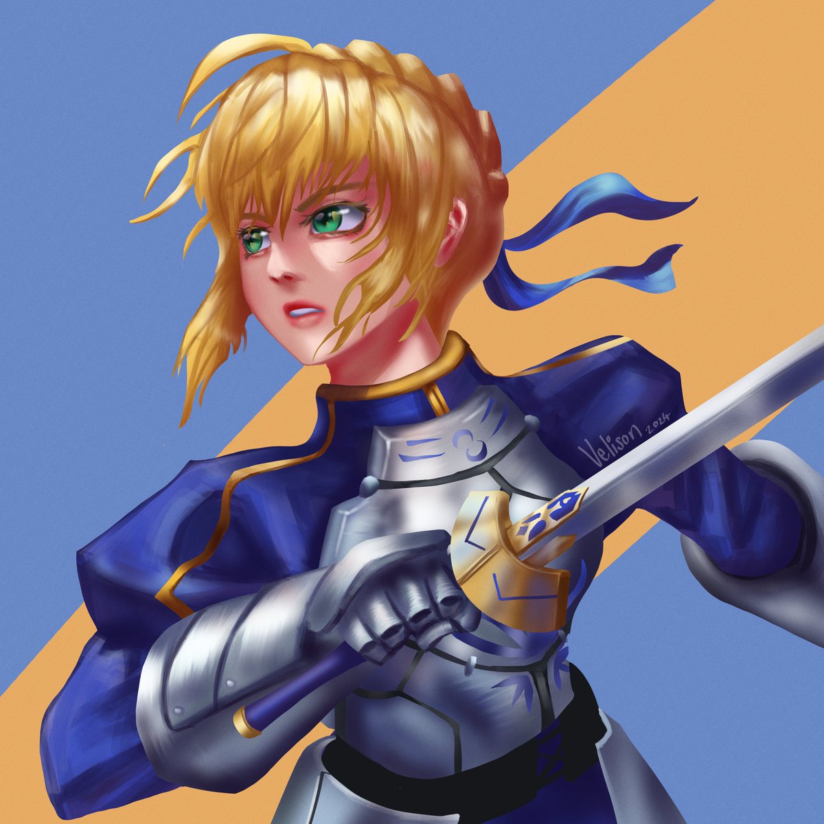 VelisonArt's tweet photo. Saber #FateStayNight #fate #saber https://t.co/VIHG1VzjvQ