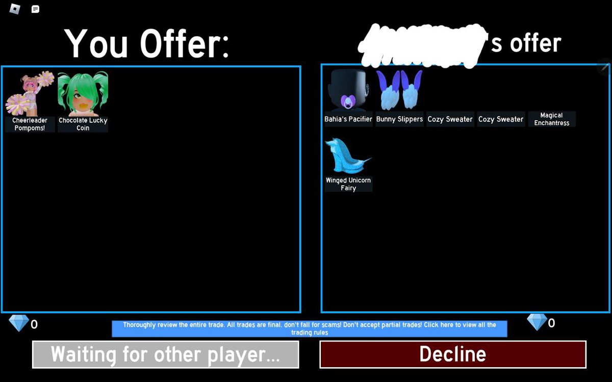 Tysm <a href="/Ghxstiiee/">Kenzie 🐉🩵262 Proofs•MW OPEN★ ˎˊ˗</a> for being trusted <3 Went first with robux for rhi :D