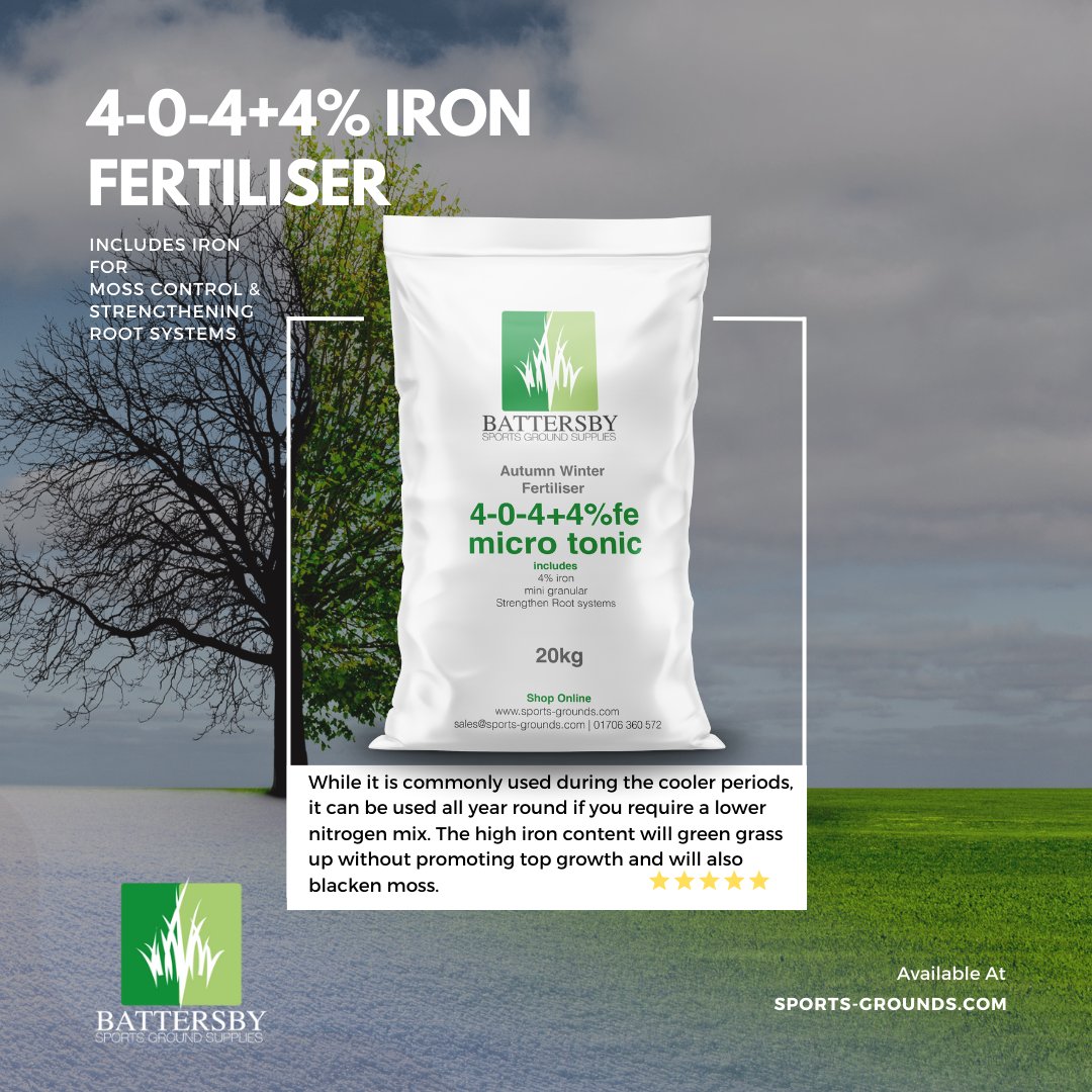 Prepare for those #warmer days ahead with our #fertiliser. Start to keep your #turf vibrant even in the colder months! ❄️
👉ow.ly/rvPm50Qvc9F
🏟️ #WinterTurfCare #FieldProtection #ourhistoryyourroots #gardengrass #lawn #grass #ground