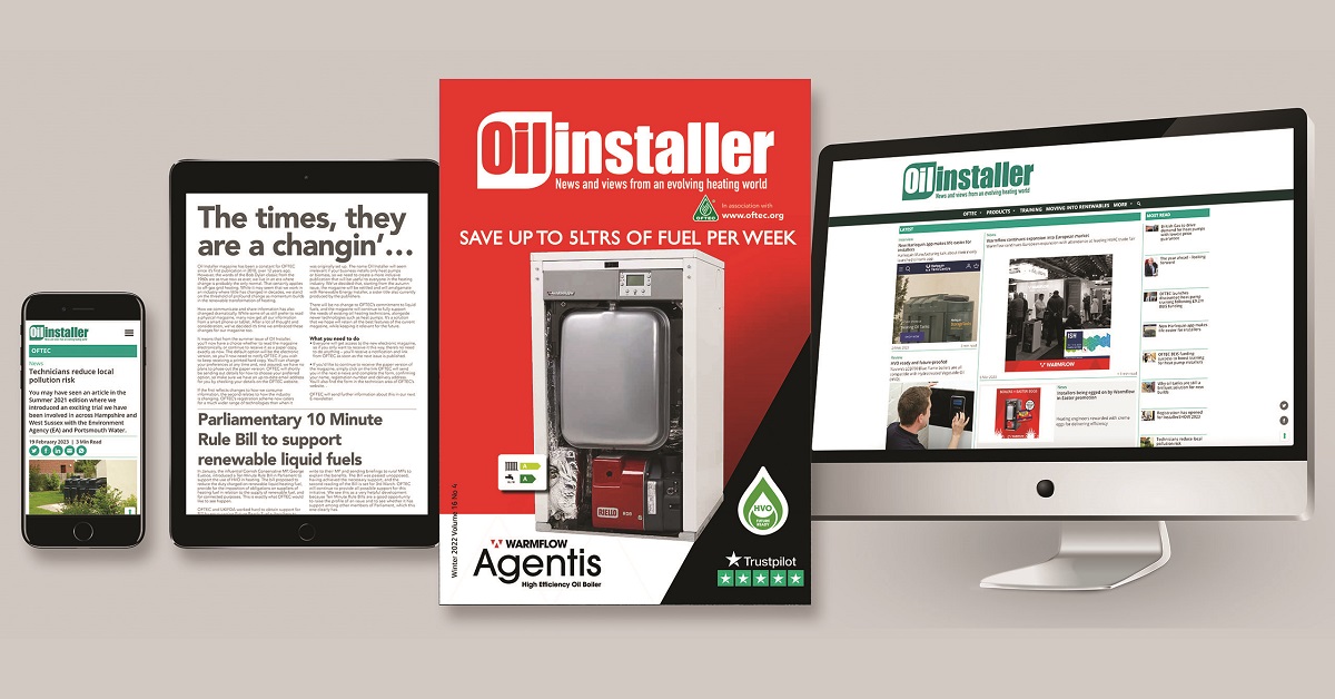 It's not too late to subscribe to the Spring issue of Oil Installer!
Sign up for your FREE digital subscription for industry news and @OFTEC updates plus the Oil Installer monthly e-newsletter.
oilinstaller.co.uk/subscribe

#oilinstallers #heatingengineers #oilfiredheating #oilboilers