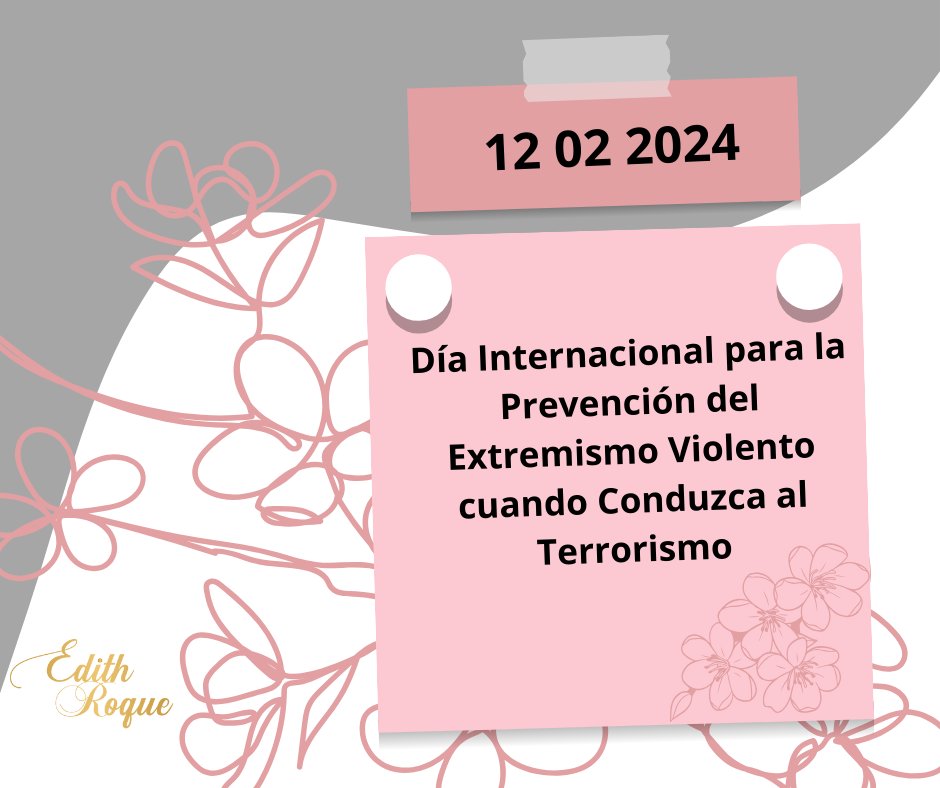 ERoqueH's tweet photo. #Efemeride
Día Internacional para la prevención del extremismo violento cuando conduzca al terrorismo
#Compliance #Integridad #Lex #DeIure #Derecho #Justicia #DDHH #Abogacía #Transparencia #DatosPersonales #RendiciondeCuentas #Paz #CulturaDePaz #Peace #GlobalResearchProject https://t.co/5aCD96DMxE