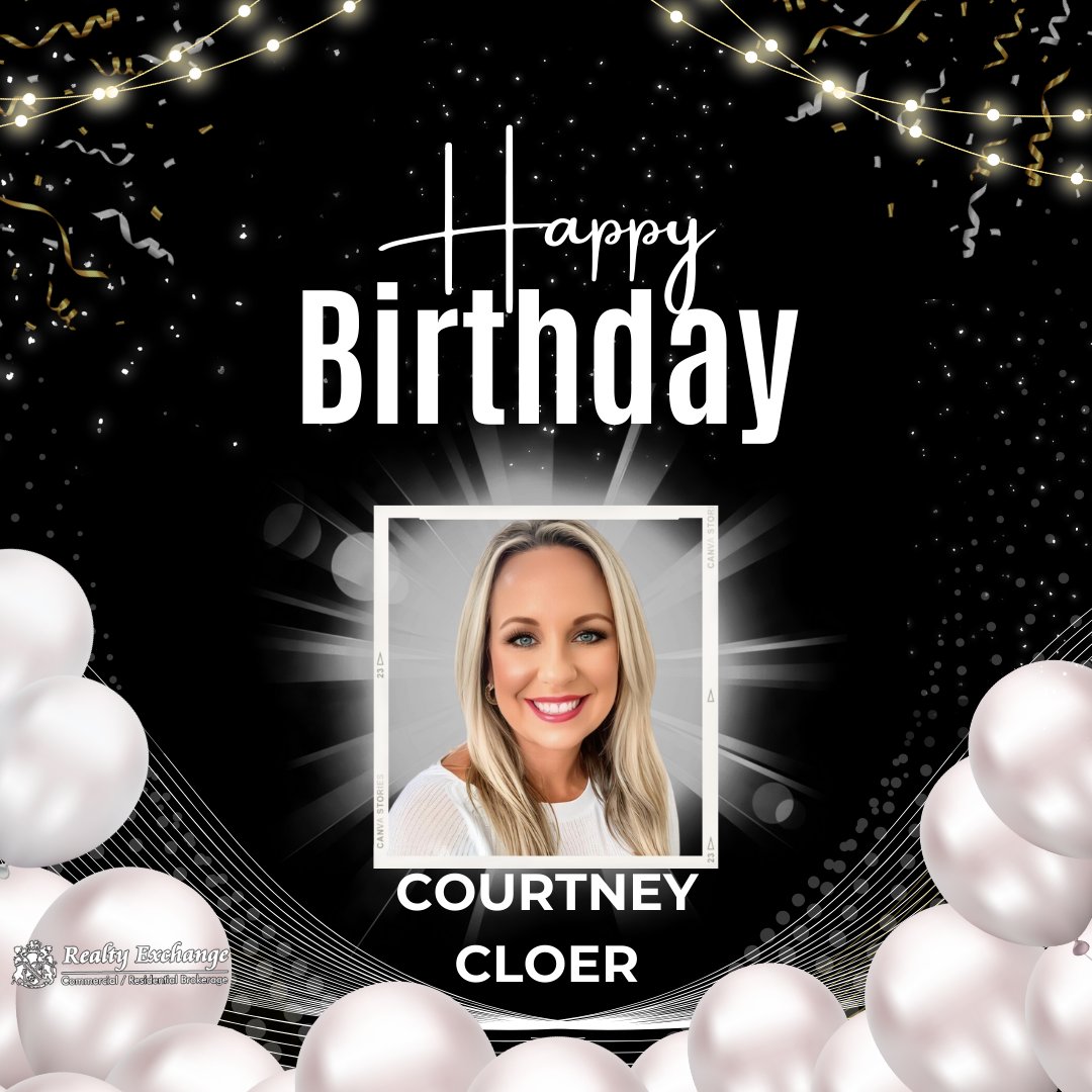 _RealtyExchange's tweet image. 🎉 Happy Birthday to the fabulous Courtney Cloer from our Florida office! 🌴🎂 
Wishing you a day filled with joy, success, and amazing real estate deals! 🏡
#BirthdayCheers