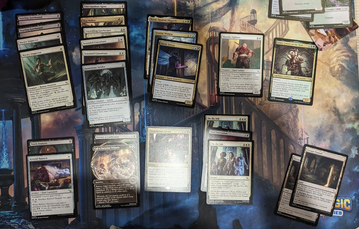 mtg_nomad's tweet photo. 1-1-1 with at tonight's #MagicMates MKM draft with WBg go wide splashing Izoni. Had horrible draws for most of the night and only landed a 1 drop on turn 1 in a single game. Then my round 3 opponent mulliganed to oblivion so didn't playbmuch actual magic with the deck! https://t.co/OVoiPtPlGx