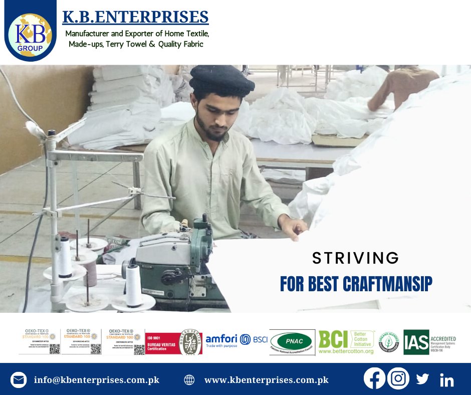KBEnterprises2's tweet photo. Committed to delivering the finest craftsmanship in home textile manufacturing, we set ourselves apart in the industry through our unwavering dedication to quality and attention to detail. We source the finest materials and employ the most skilled artisans to ensure quality. https://t.co/nXK9rje8Bh