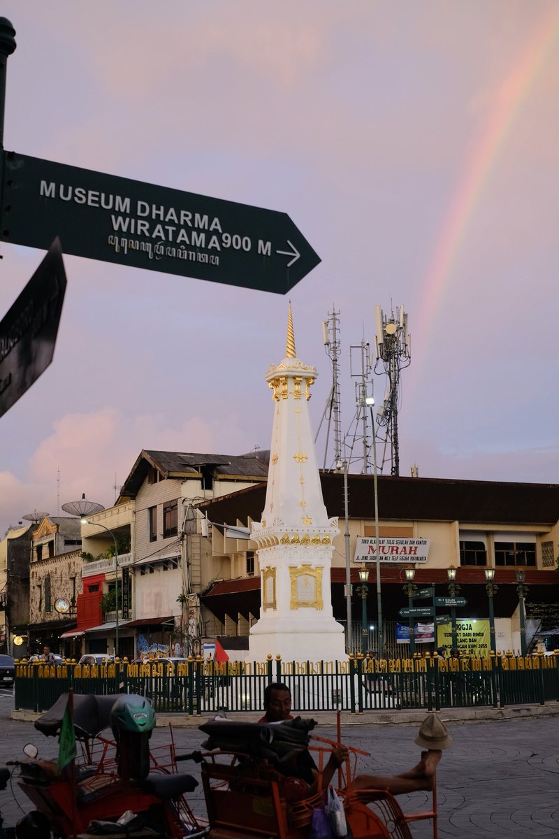 Hastha_'s tweet photo. Spil dong foto pelangi hari ini di kota Jogja @merapi_uncover https://t.co/j8CpMiY6VB