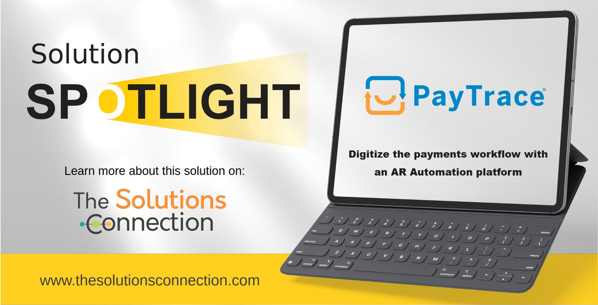 TSCDirectory's tweet image. The PayTrace AR Automation platform digitizes the payments workflow to save you time, effort, and money. Get paid faster with @PayTrace .

See included benefits: bit.ly/3UsqzAD 

#msdyn365Fin #Dynamics365 #BusinessCentral #DynamicsGP #ARAutomation