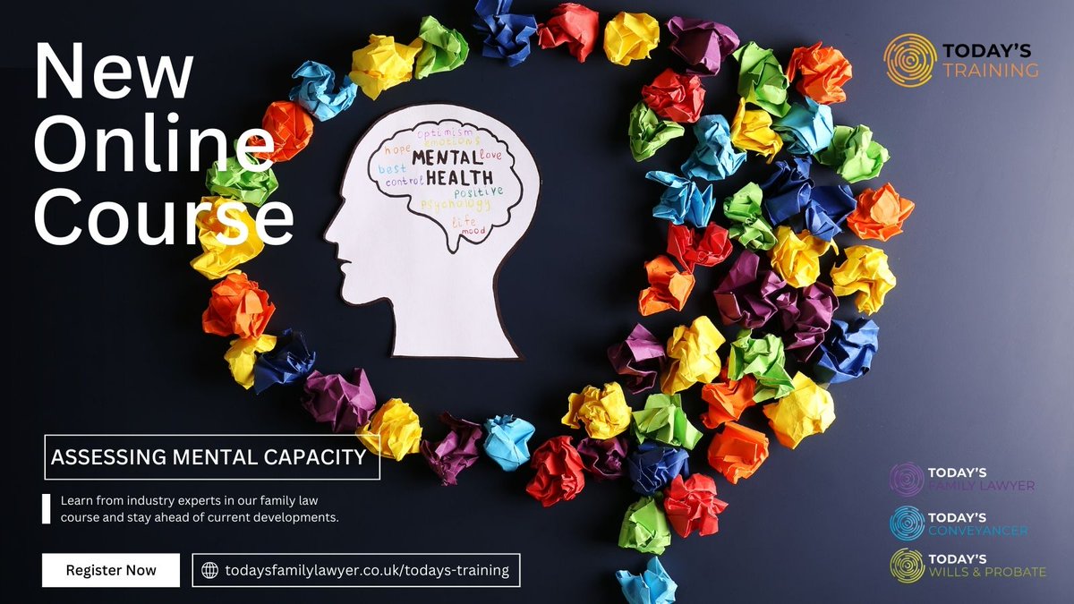 **BACK BY POPULAR DEMAND** Assessing Mental Capacity 📆 26th March, 11am, 1Hr 🎓 The principals of mental capacity and how to assess capacity for clients who may lack the capacity to make their own decisions. 👨‍💻 REGISTER: cstu.io/9147ff #MentalHealth #LegalTrainin