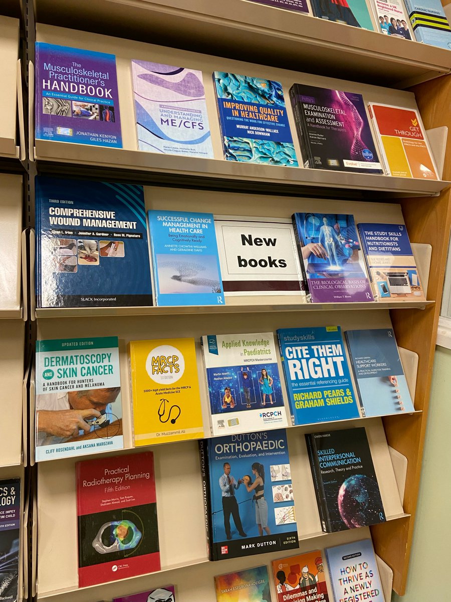 There are some more #NewBooks on the shelves at Southend. Visit the library to browse and borrow our new additions! 📚 @MSEHospitals