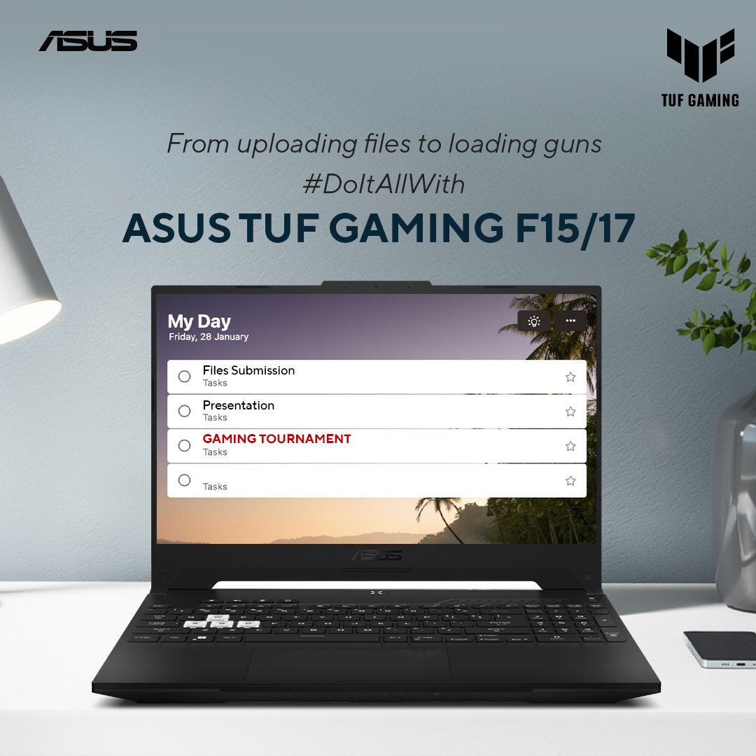 ASUSIndia's tweet photo. Elevate your game, power through tasks โ the TUF Gaming F15/17 does it all! ๐ช๐ป
Shop now - https://t.co/WmFmOBpgDs
#ASUSIndia #DoItAllWithASUS #TUFgaming https://t.co/dbtfpzMhH5