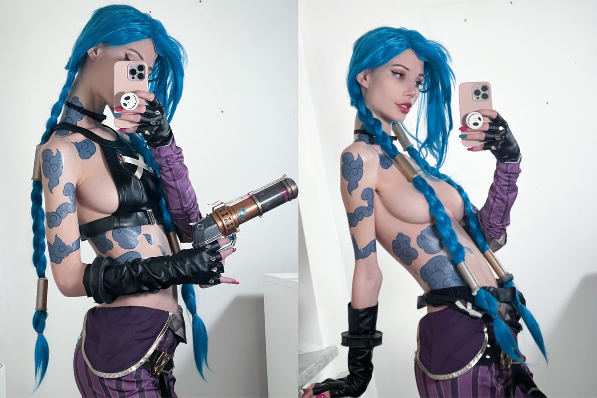 Jinx from League Of Legends Arcane cosplay https://t.co/i3Cvq9LUzN