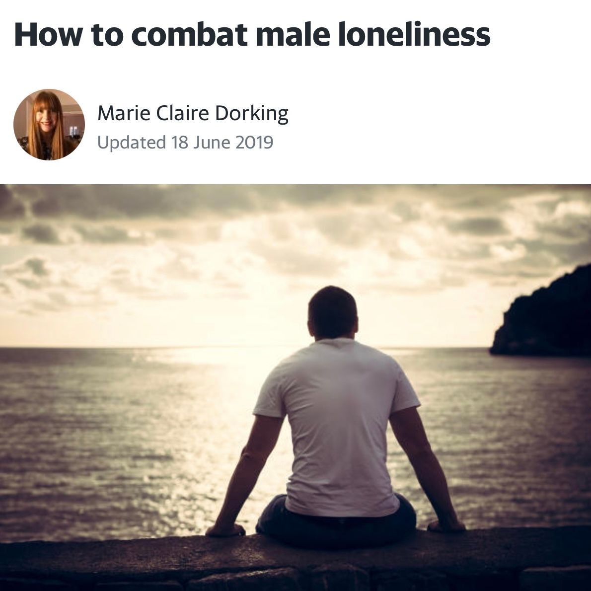 How to combat male loneliness