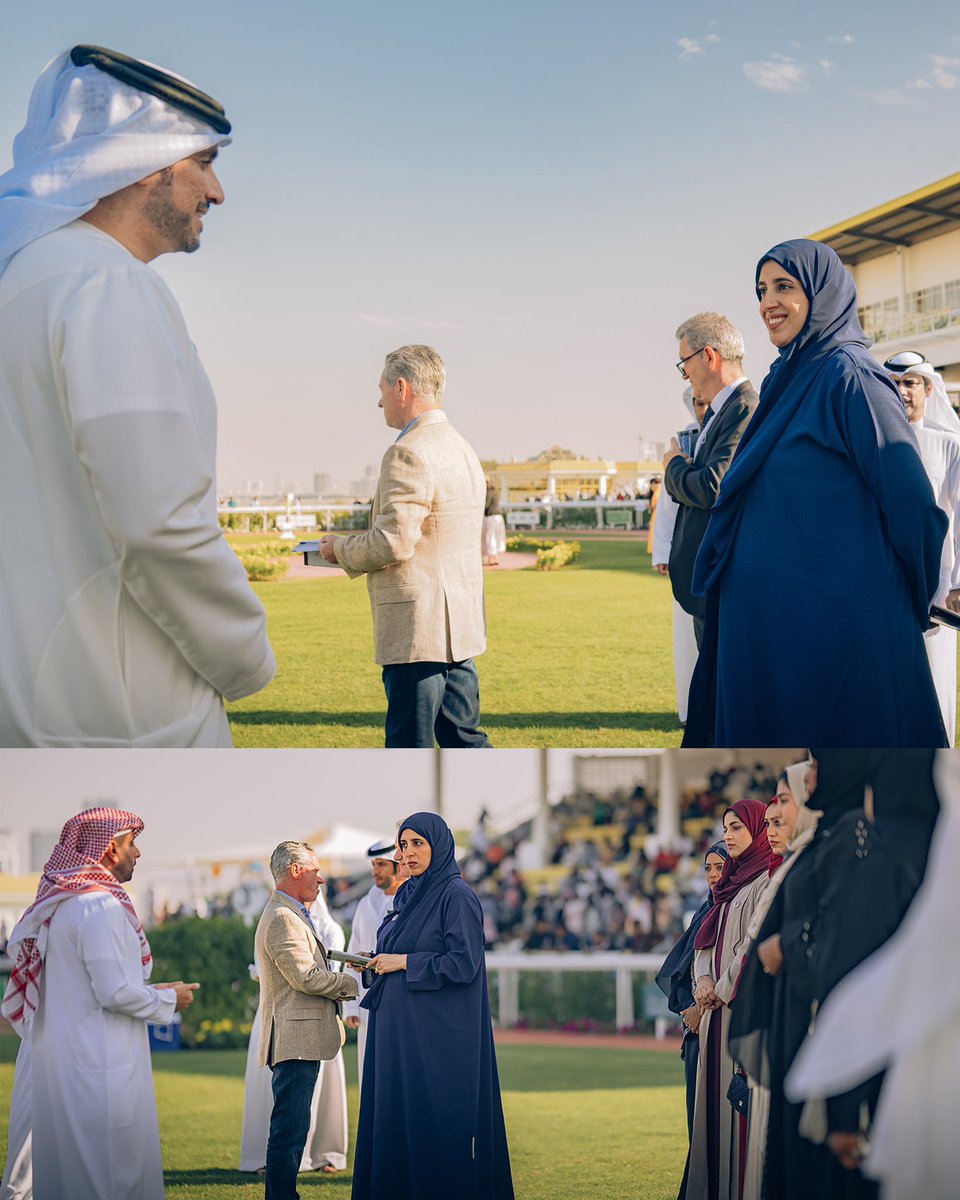 jarcOfficial's tweet photo. Jebel Ali Racecourse was honored by the presence of Her Highness Sheikha Hissa bint Hamdan bin Rashid Al Maktoum.

We are beyond thrilled to express our gratitude for her unwavering support to JARC! Her mere presence has brought a spark of brilliance and enlightenment to JARC. https://t.co/nF4f5KW5nq
