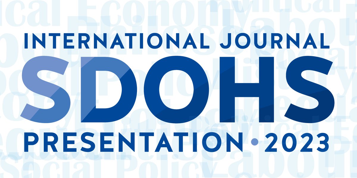 📢 New videos available from the 2023 IJSDOHS conference!

Watch the introductory speeches of our 2 Co-Editors-In-Chief <a href="/joan_benach/">Joan Benach</a> and <a href="/carlesmuntaner/">carles muntaner</a>, and the closing remarks of <a href="/DR_KMP/">Dr Keshia Pollack Porter</a>, representing the journal's sponsor.

👉bit.ly/3w8aTse

#SDOH #HealthEquity