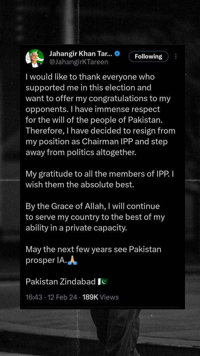 MHKkhan4000's tweet photo. یہ ہیں جناب جہانگیر جو کہا کرتے تھے عمران خان کو میں نے وزیر اعظم بنایا ، آج سیاست سے توبہ کر رہا ہے ۔ بے شک باطل مٹ کر رہے گا ۔
#resigned @JahangirKTareen https://t.co/tgPG9c5qun