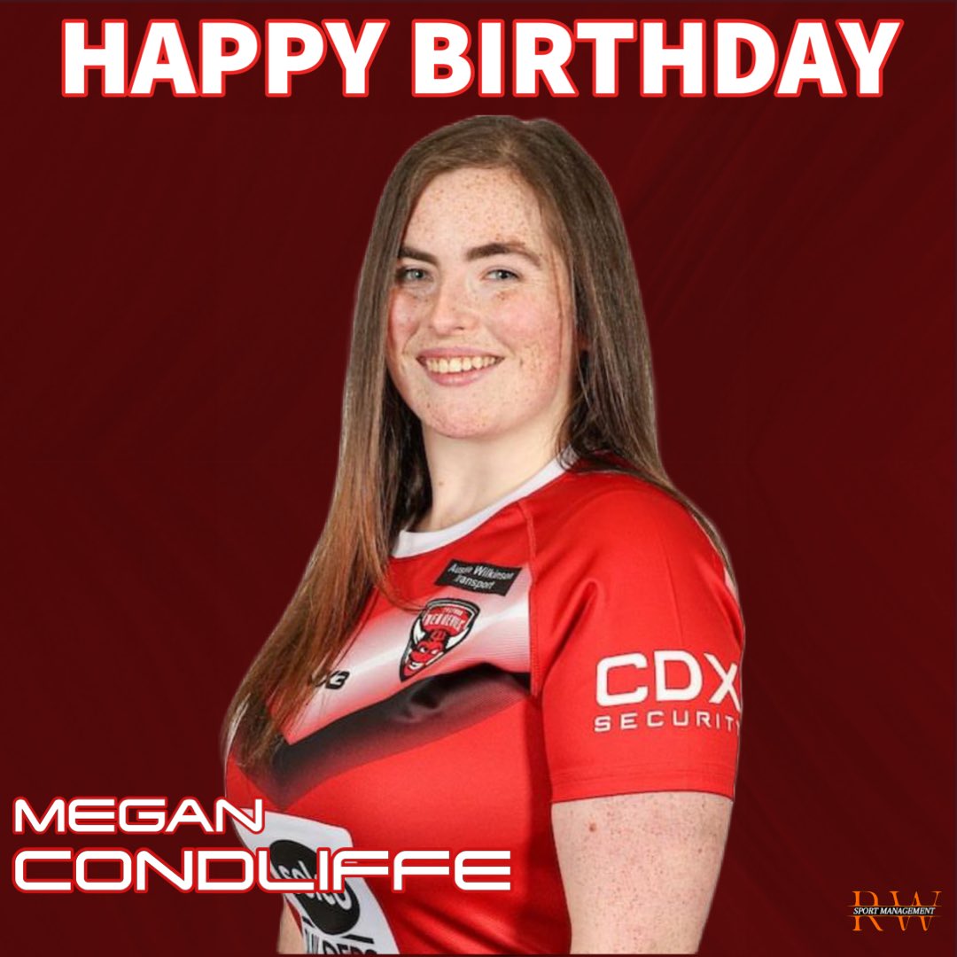 RWSpoMan's tweet photo. RWSM would like to wish client Megan Condliffe a very happy birthday. We hope you have an amazing day and can’t wait to see you kick off the season soon.

#happybirthday #celebratetogether #anotheryearwiser https://t.co/okxQSpgIuO