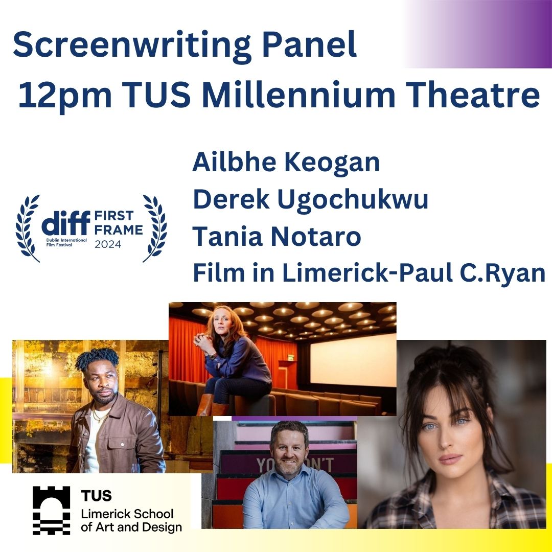 Creative Technologies LSAD TUS (@creativetechlit) on Twitter photo LSAD presents diff First Frame 2024
TUS Millennium Theatre Limerick
Tuesday 20th February 2024
10am - 4.30pm
Featuring Short Film Award Programme, Industry Screenwriting Panel & Live Music
Free admission- All welcome!
<a href="/LSADatTUS/">Limerick School of Art and Design, TUS</a> <a href="/TUS_ie/">Technological University of the Shannon</a>
<a href="/FilmInLimerick/">Film in Limerick</a> @dublinfilmfestival LSAD presents diff First Frame 2024
TUS Millennium Theatre Limerick
Tuesday 20th February 2024
10am - 4.30pm
Featuring Short Film Award Programme, Industry Screenwriting Panel & Live Music
Free admission- All welcome!
<a href="/LSADatTUS/">Limerick School of Art and Design, TUS</a> <a href="/TUS_ie/">Technological University of the Shannon</a>
<a href="/FilmInLimerick/">Film in Limerick</a> @dublinfilmfestival