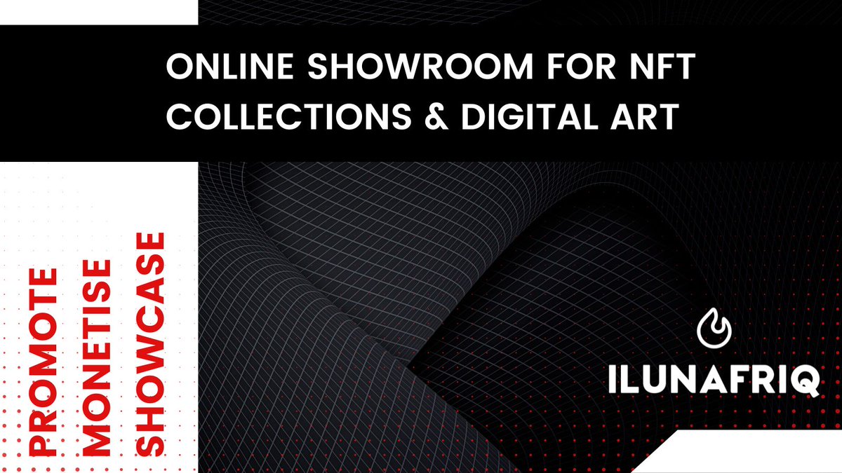 🔥With an online #NFTplatform that seamlessly displays your #NFTartwork across all devices, we’re challenging how you'd traditionally show art.

Take Ilunafriq anywhere and everywhere. Let your audiences enjoy your #NFTart and boast about your creations ilunafriq.com