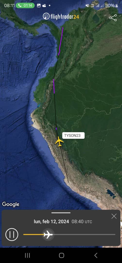 madeleintlSUR's tweet image. #ÚltimoMinuto| EEUU consumó el robo del avión de EMTRASUR propiedad de Venezuela @LAConviasa. 

Salió de Argentina pasó por Chile, Perú, Colombia allí apagó el transponde y lo encendieron cuando sobrevolaba Haití, esquivaron Cuba y bordea las Bahamas y así sigue su ruta. 

Esto