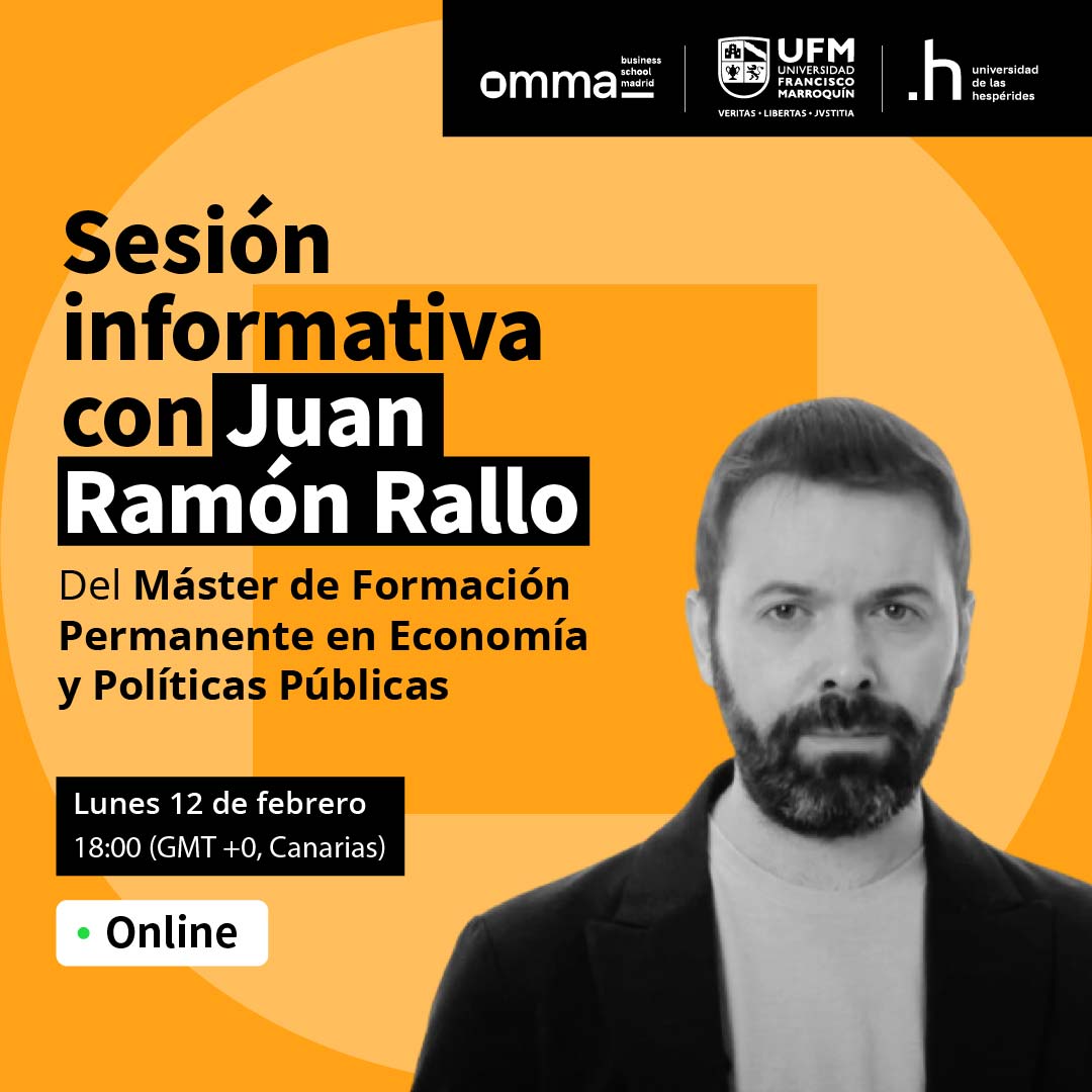 Descubre el Máster de Formación Permanente en Economía y Políticas Públicas en la sesión informativa de hoy con <a href="/juanrallo/">Juan Ramón Rallo</a>.

📆 Hoy, 12 de febrero
🕕 18:00 (GMT+0, Canarias)
🌐 Online

Inscríbete en este enlace 👇

hesperides.edu.es/eventos/conoce…
