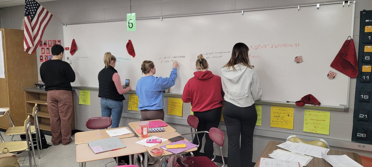 ColonisMath's tweet photo. AM Trig students up and working on the morning after the Super Bowl! Impressive!#ActiveLearning #PurdueStudentTeacher #HardWorkPaysOff #PerfectAttendance @jeff_principal https://t.co/1D1RFcO3Ep