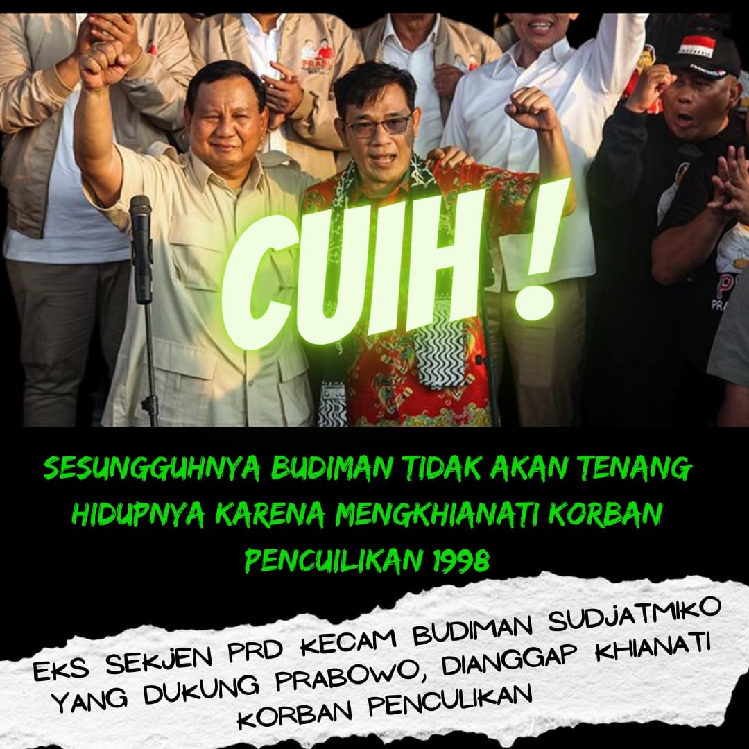 Penjahat HAM Prabowo Tak Layak Jadi Presiden!
#PelanggaranPemilu #PrabowoGibranCurang #Pilpres2024 #DinastiPolitik #TolakDinastiPolitik #PelanggaranHAM #AsalBukanPrabowo #AsalBukan02