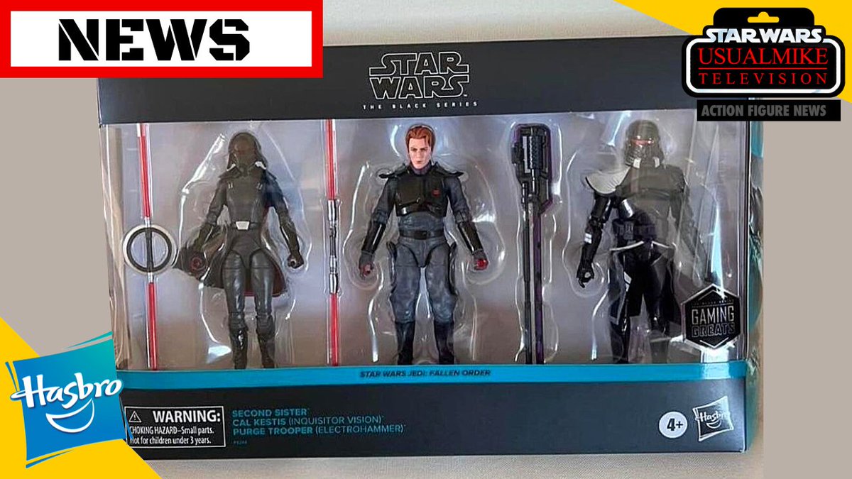 NEW VIDEO: STAR WARS ACTION FIGURE NEWS FIRST LOOK AT JEDI SURVIVOR BLACK SERIES 3 PACK!!! #starwars #jedifallenorder #FirstLook #ActionFigure #news #Hasbro #Usualmiketelevision youtu.be/98rjsvgrvRI