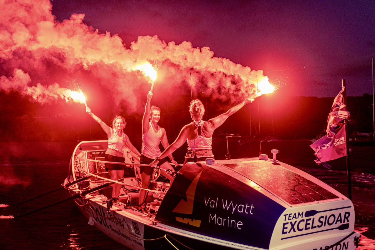 toughestrow's tweet photo. 💥RACE ARRIVAL💥

Team Excelsioar with Caroline Hague, Rachel Smillie and Nicki Kelly onboard their boat “Dolly Parton” just finished their 3,000 mile crossing in a time of 60 days, 13 hours and 32 minutes coming in as our 29th boat overall 🏁 

La Gomera➡️Antigua🌊3,000 miles https://t.co/ETXqvVNRo4