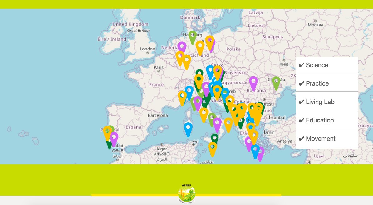 🗺️The Agroecology for Europe #Hub is finally connected to the #Agroecology Map with #European initiatives mapped by AE4EU!

🌐Join the Hub to put yourself on the #map, discover agroecological #initiatives in your area, &amp; interact with #foodsystem actors!

agroecology-europe-hub.org/en/homepage-map