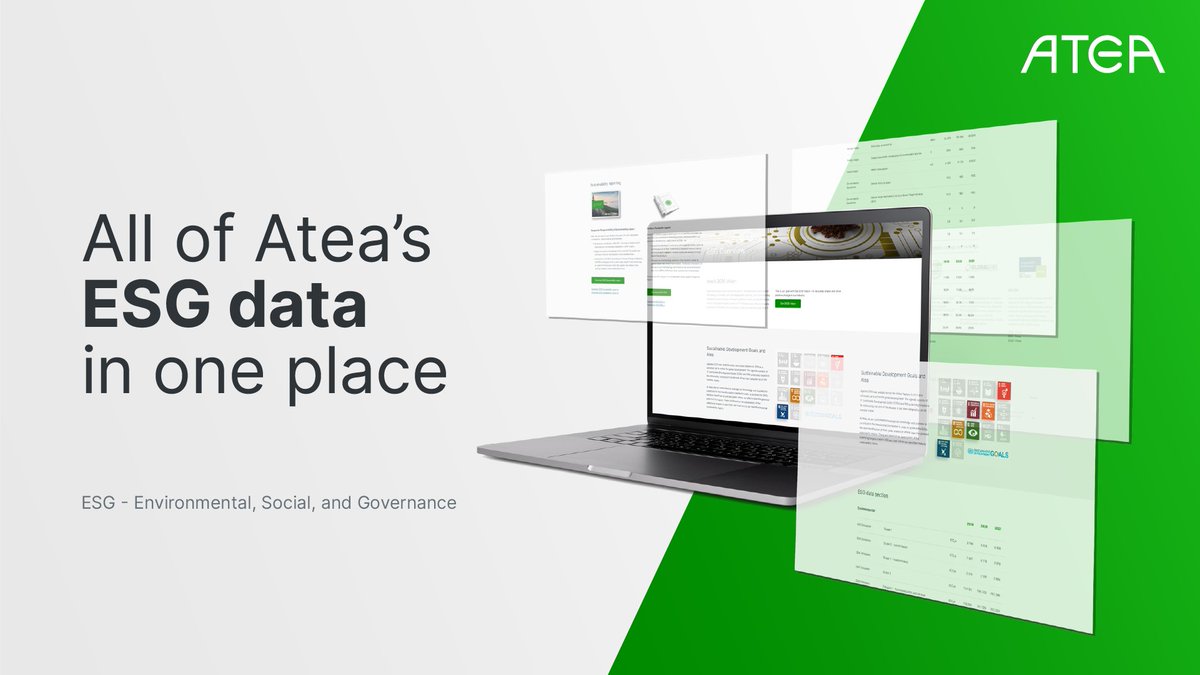 All of Atea ASA (Group) ESG-related information is stored in one place for your convenience. Check out: atea.com/esg-overview/
  
 #atea #ESG #sustainability ✅