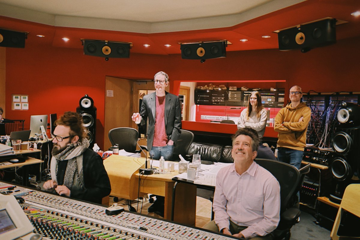 Studio 1 Control Room @abbeyroad, during the Coyote Vs Acme Sessions. I think we might have been recording the Roadrunner Meep Meep Choir (aka London Voices) at the time... #ReleaseCoyoteVsAcme