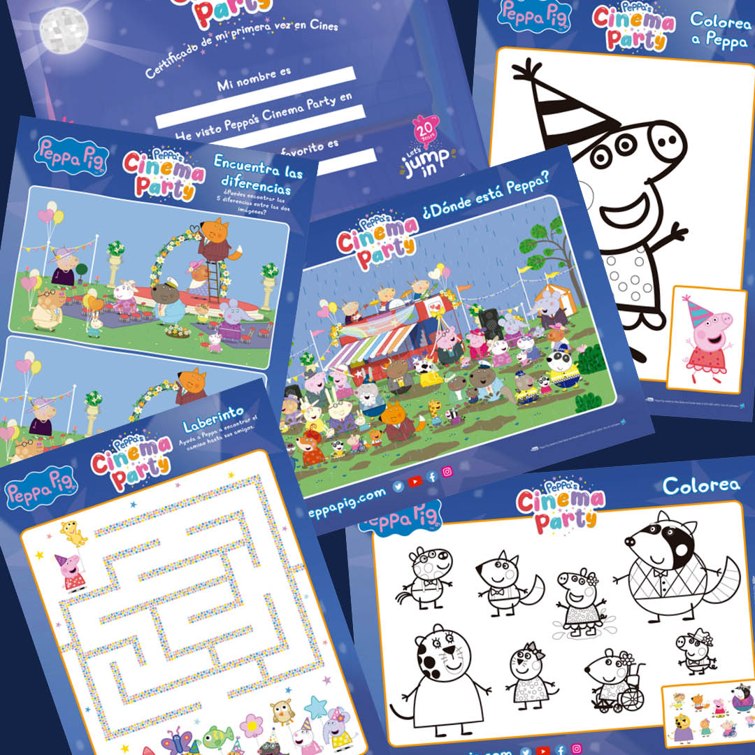 aficineib's tweet photo. Este finde continúa la fiesta de ¡PEPPA PIG! Repartiremos actividades, juegos y un certificado de primera visita al cine. En nuestro bar podrás encontrar el Peppa's Combo por 4.50€.
¡Compra ya tus entradas!
https://t.co/BqUYitJhuC https://t.co/eXkWHUSpDT