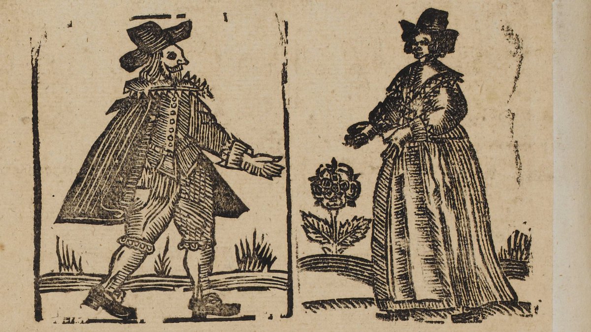 What was top of the charts in seventeenth-century England? This great resouce will fill you in. Transcripts, accounts of the woodcuts, recordings, everything you want to know is here 👇👇 🎶🥁🪈🎻🎶 This 🖼️: Lamentable Ballad of the Ladies Fall. 100ballads.org