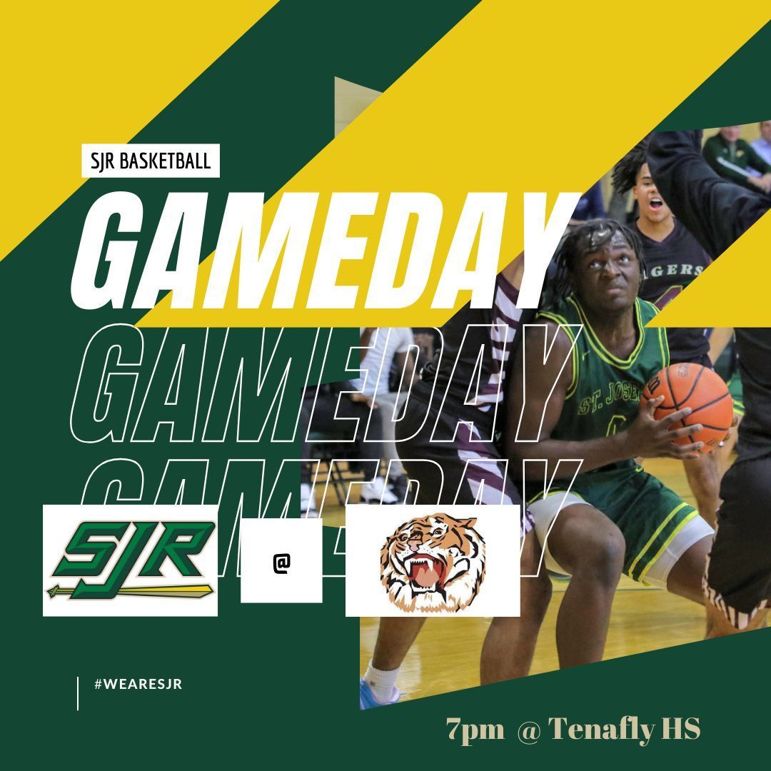 Game Day for Green Knights Hoops.
7pm tipoff @ Tenafly 
#GreenKnights #WeAreSJR