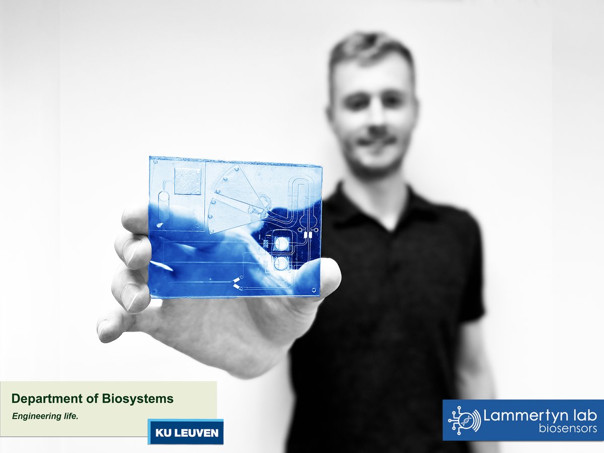 BIOSYSTEMS Department -KU Leuven (@biosystkuleuven) on Twitter photo Skipping doctor's visit & sending your own #bloodSample for direct lab analysis =future #healthcare
Researchers <a href="/lammertyn_lab/">Lammertyn lab</a> developed #Blood2Collect, a credit card size cartridge, packed with #microfluidic #technology
Now € 148.674 xtra funding by <a href="/smarthubvlabra/">Smart Hub Vlaams-Brabant</a>
💌 Skipping doctor's visit & sending your own #bloodSample for direct lab analysis =future #healthcare
Researchers <a href="/lammertyn_lab/">Lammertyn lab</a> developed #Blood2Collect, a credit card size cartridge, packed with #microfluidic #technology
Now € 148.674 xtra funding by <a href="/smarthubvlabra/">Smart Hub Vlaams-Brabant</a>
💌