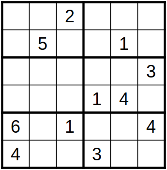 robakun2011's tweet photo. #数独 #sudoku #ナンプレ #numberplace
小型問題4x4、6x6、8x8です(*^^*)
9x9が難しく感じる方、まずはここからどうぞ!!
もちろん、基本的な解き方で解けます(^_-)❤️
#robakun https://t.co/Bip8TsuLNO