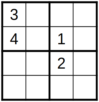 robakun2011's tweet photo. #数独 #sudoku #ナンプレ #numberplace
小型問題4x4、6x6、8x8です(*^^*)
9x9が難しく感じる方、まずはここからどうぞ!!
もちろん、基本的な解き方で解けます(^_-)❤️
#robakun https://t.co/Bip8TsuLNO