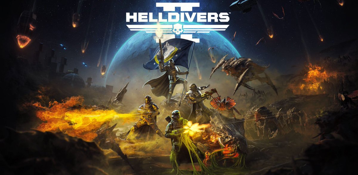 BreacherM81's tweet photo. Dive into hell, be a Helldiver! #Helldiver2 #PC 

Geiles Game... https://t.co/HXVKwCU3ue
