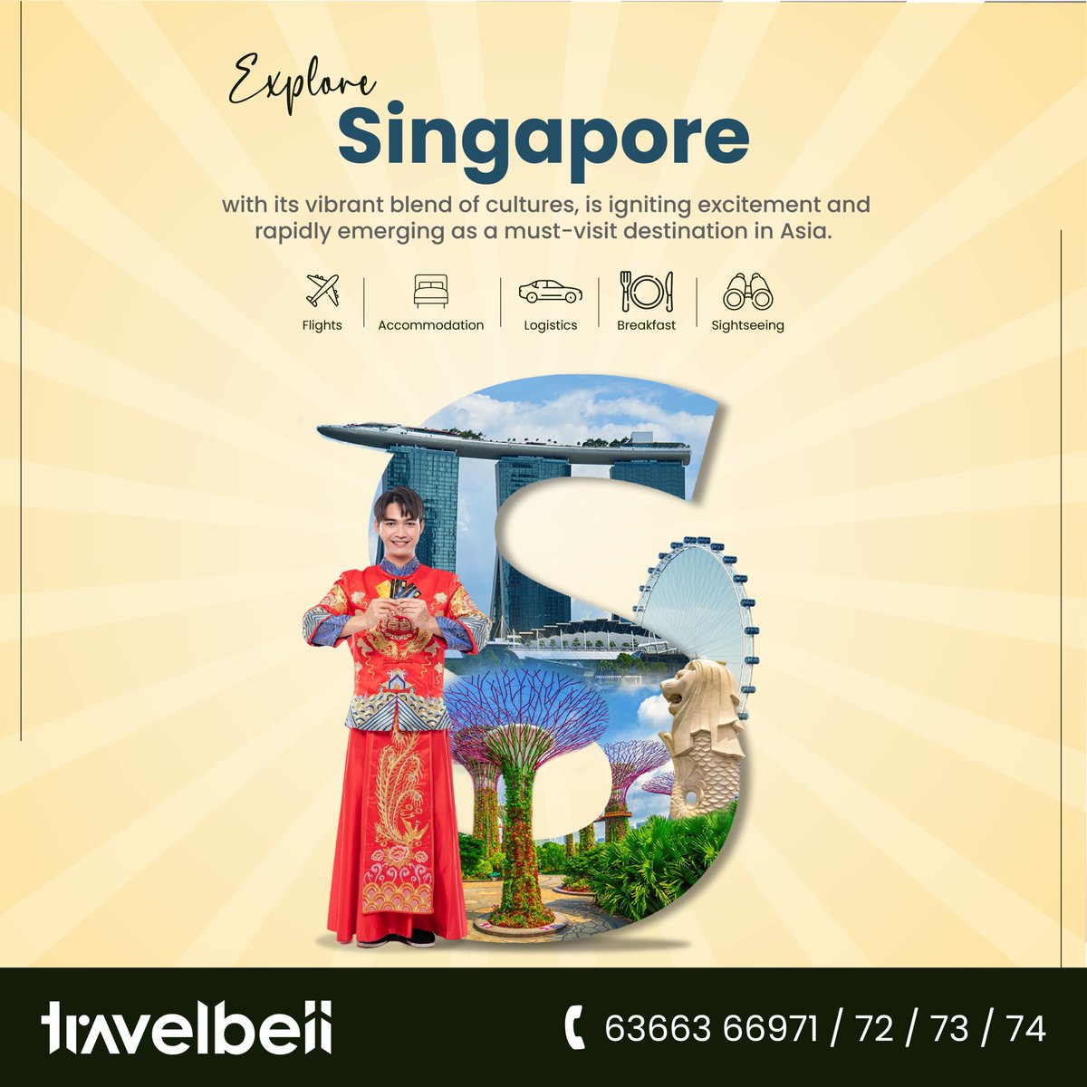 TravelbellI's tweet photo. Get ready to explore the vibrant cityscape of Singapore!

Book your Singapore package with us today and unlock the best deals and exclusive discounts.
Dm us @travelbell.in
📞: ±91 6366366971 /72 /73

#travelbell #singapore #singaporetravel #singaporelife #singaporediaries https://t.co/T7C2CX8Vsz