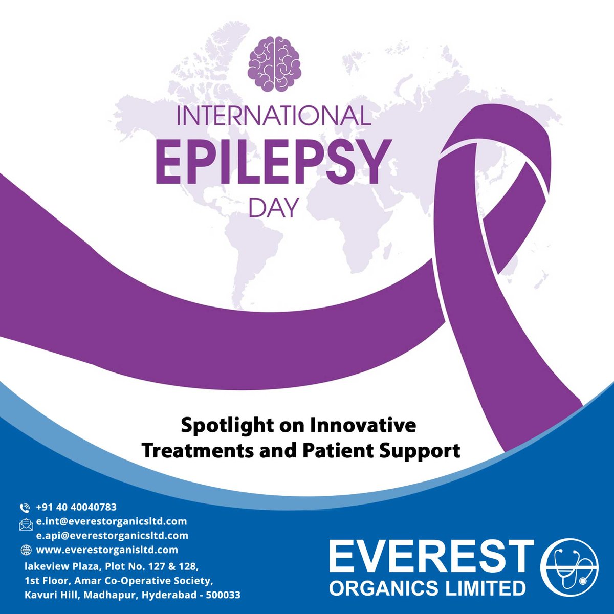 IEvery voice matters. Let's amplify awareness and support for epilepsy on International Epilepsy Day and beyond.
#EpilepsyAwareness #EpilepsyDay #PurpleDay #EndEpilepsy #EpilepsyWarrior #EpilepsySupport #EpilepsyEducation #EpilepsyResearch #Everestorganicslimited