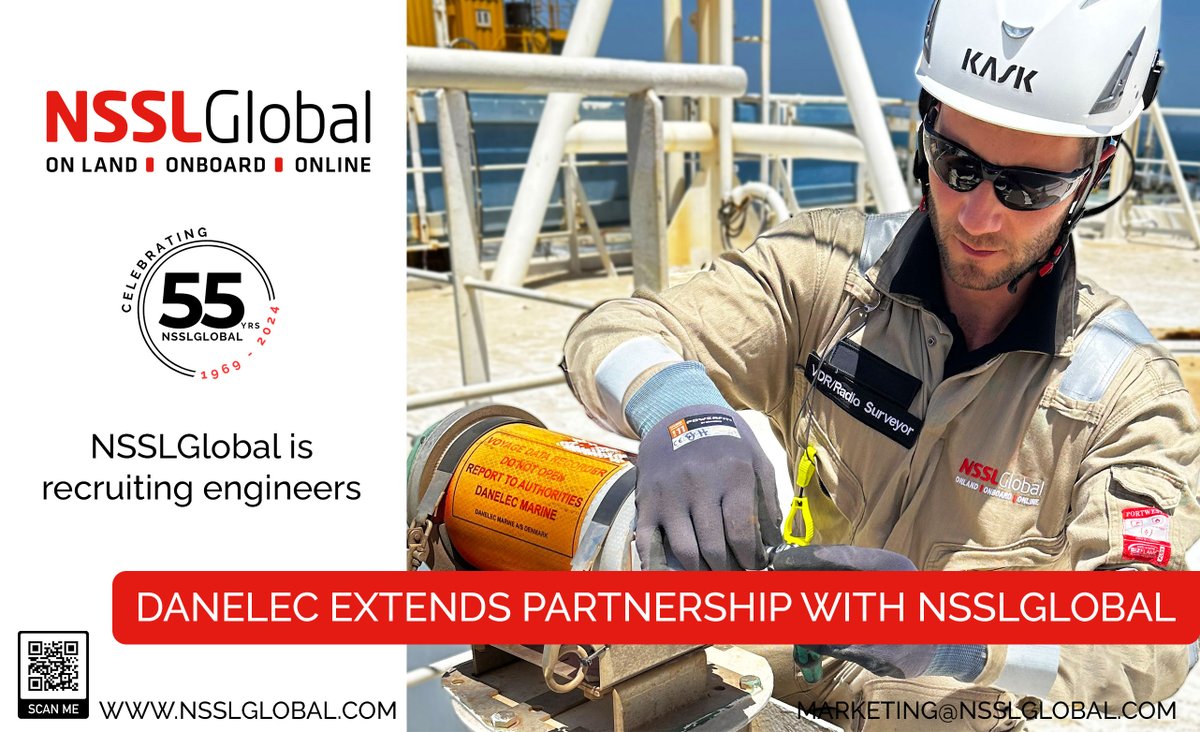 #NSSLGlobal and #DanelecMarine announce an expansion of their strategic partnership; reinforcing NSSLGlobal’s position as a leading integrator of NavCom technologies as this relationship adds increased value & cost benefits to our customers. For more info: shorturl.at/hpB45